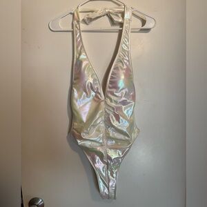 Fashion Nova Iridescent Bodysuit